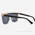 Square Large Metal Men's Sunglasses